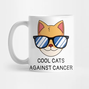 cool cats against cancer Mug